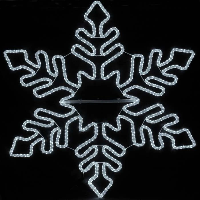 5' Fancy LED Snowflake Cool White 2 5' Fancy LED Snowflake Cool White - Image 2