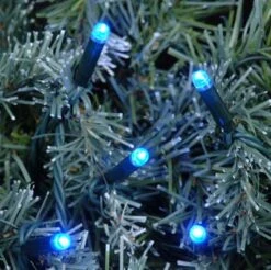 Blue LED Mini Christmas Lights 50 Bulb -Christmas Lights Series 0001860 blue led mini christmas lights 50 bulb