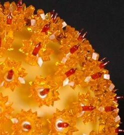 Amber/Orange 100 Light Starlight Sphere 7.5" -Christmas Lights Series 0002195 amberorange 100 light starlight sphere 75