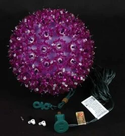 Purple 100 Light Starlight Sphere 7.5" -Christmas Lights Series 0002209 purple 100 light starlight sphere 75