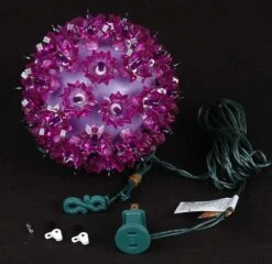 Purple 50 Light Mini Starlight Sphere 6" -Christmas Lights Series 0002234 purple 50 light mini starlight sphere 6