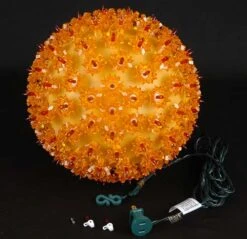 Amber/Orange 150 Light Starlight Sphere 10" -Christmas Lights Series 0002248 amberorange 150 light starlight sphere 10