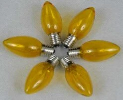 Yellow Twinkle C9 Bulbs 7 Watt Replacement Lamps 25 Pack -Christmas Lights Series 0003599 yellow twinkle c9 bulbs 7 watt replacement lamps 25 pack