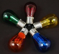 Multi S14 LED Medium Base E26 Bulbs W/ 9 LEDs - 25pk 22 Multi S14 LED Medium Base E26 Bulbs W/ 9 LEDs - 25pk -Christmas Lights Series 0003971 multi s14 led medium base e26 bulbs w 9 leds 25pk