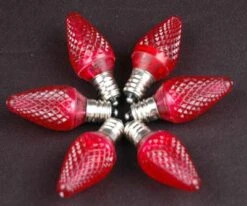 Twinkle Red C7 LED Replacement Bulbs 25 Pack -Christmas Lights Series 0004071 twinkle red c7 led replacement bulbs 25 pack