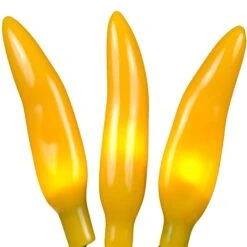 Yellow Chili Pepper String Lights 35 Count -Christmas Lights Series 0004872 yellow chili pepper string lights 35 count