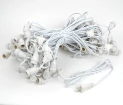 100' Suspended White Commercial Grade Stringer 80 Intermediate Base 9 100' Suspended White Commercial Grade Stringer 80 Intermediate Base -Christmas Lights Series 0005001 100 suspended white commercial grade stringer 80 intermediate base