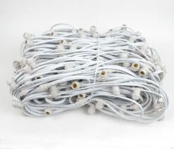 330' White Commercial Grade Stringer On Candelabra (e12) Base Sockets -Christmas Lights Series 0005026 330 white commercial grade stringer on candelabra e12 base sockets