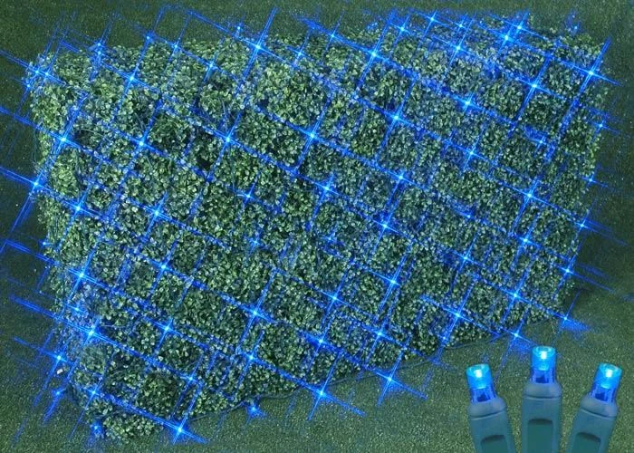 Blue LED Net Lights 4x6 Green Wire 2 Blue LED Net Lights 4x6 Green Wire - Image 2