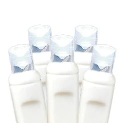 50 LED Battery Operated Lights Pure White On White Wire -Christmas Lights Series 0006546 50 led battery operated lights pure white on white wire