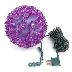 50 Purple LED 6" Sphere -Christmas Lights Series 0007443 50 purple led 6 sphere