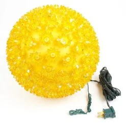 150 Yellow LED 10" Sphere 7 150 Yellow LED 10" Sphere -Christmas Lights Series 0007458 150 yellow led 10 sphere