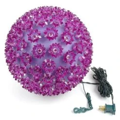 150 Purple LED 10" Sphere -Christmas Lights Series 0007469 150 purple led 10 sphere