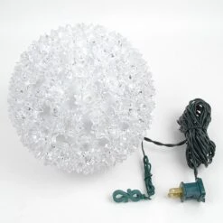 100 Pure White LED 7.5" Sphere -Christmas Lights Series 0007487 100 pure white led 75 sphere
