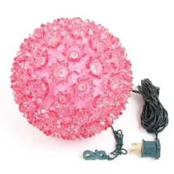 100 Pink LED 7.5" Sphere 7 100 Pink LED 7.5" Sphere -Christmas Lights Series 0007494 100 pink led 75 sphere