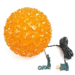 100 Orange LED 7.5" Sphere 7 100 Orange LED 7.5" Sphere -Christmas Lights Series 0007496 100 orange led 75 sphere