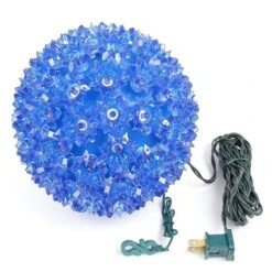 100 Blue LED 7.5" Sphere -Christmas Lights Series 0007500 100 blue led 75 sphere