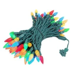 Multi 100 LED C6 Strawberry Mini Lights Commercial Grade Green Wire 10 Multi 100 LED C6 Strawberry Mini Lights Commercial Grade Green Wire -Christmas Lights Series 0007629 multi 100 led c6 strawberry mini lights commercial grade green wire