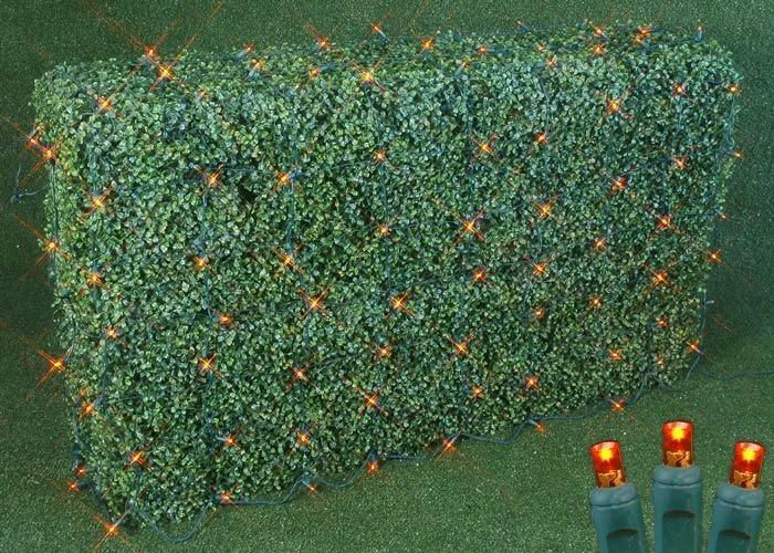 Amber/Orange LED Net Lights 4x6 Green Wire 2 Amber/Orange LED Net Lights 4x6 Green Wire - Image 2