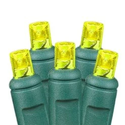 Yellow LED Net Lights 4x6 Green Wire -Christmas Lights Series 0008169 yellow led net lights 4x6 green wire