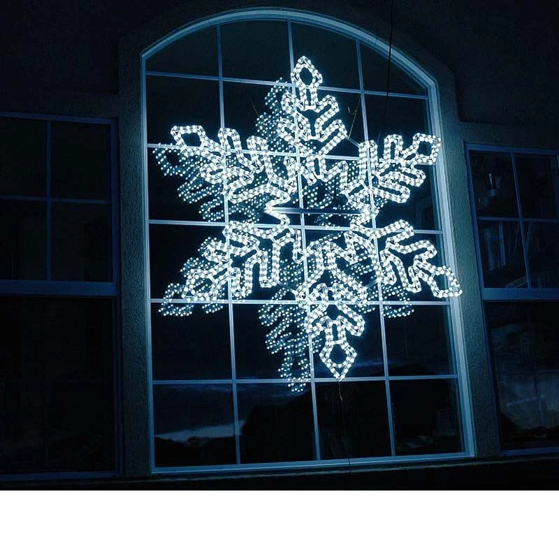 5' Fancy LED Snowflake Cool White 3 5' Fancy LED Snowflake Cool White - Image 3