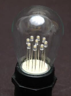 5 Pack Warm White S14 LED Medium Base E26 Bulbs W/ 9 LEDs -Christmas Lights Series 0008454 5 pack warm white s14 led medium base e26 bulbs w 9 leds