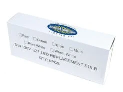 5 Pack Blue S14 LED Medium Base E26 Bulbs W/ 9 LEDs -Christmas Lights Series 0008606 5 pack blue s14 led medium base e26 bulbs w 9 leds