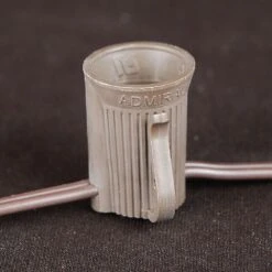 100 C9 Ceramic Christmas Light Set - White - Brown Wire -Christmas Lights Series 0010782 100 c9 ceramic christmas light set white brown wire