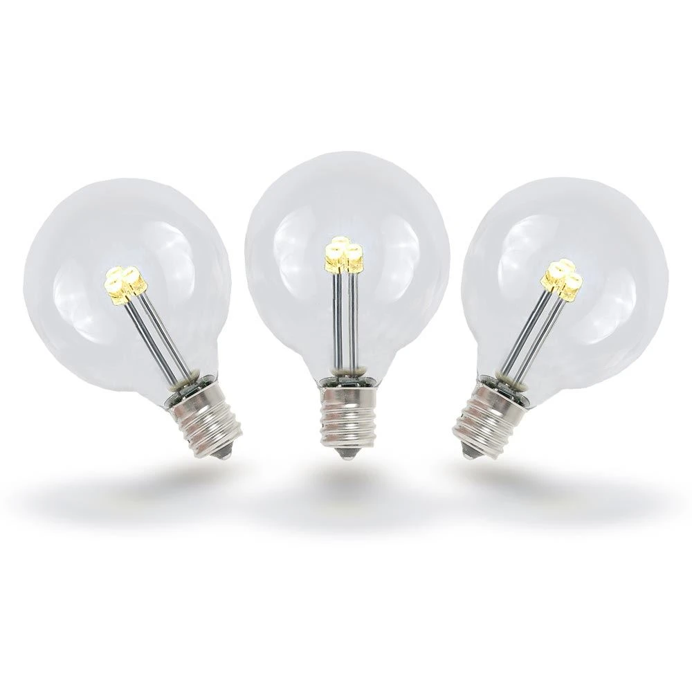 Warm White - G40 Glass LED Replacement Bulbs - 25 Pack 4 Warm White - G40 Glass LED Replacement Bulbs - 25 Pack - Image 4