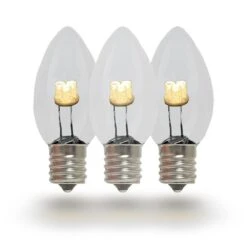 C7 - Warm White - Glass LED Replacement Bulbs - 25 Pack 8 C7 - Warm White - Glass LED Replacement Bulbs - 25 Pack -Christmas Lights Series 0011028 c7 warm white glass led replacement bulbs 25 pack