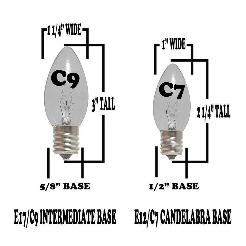 C7 - Yellow - Glass LED Replacement Bulbs - 25 Pack 5 C7 - Yellow - Glass LED Replacement Bulbs - 25 Pack - Image 5