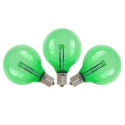 Green - G40 - Glass LED Replacement Bulbs - 25 Pack -Christmas Lights Series 0011077 green g40 glass led replacement bulbs 25 pack