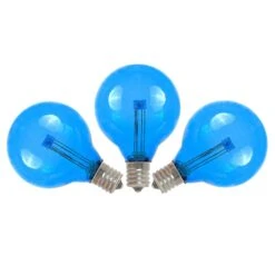 Blue - G40 - Glass LED Replacement Bulbs - 25 Pack -Christmas Lights Series 0011081 blue g40 glass led replacement bulbs 25 pack