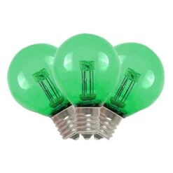 Green - G30 Glass LED Replacement Bulbs - 25 Pack -Christmas Lights Series 0011094 green g30 glass led replacement bulbs 25 pack