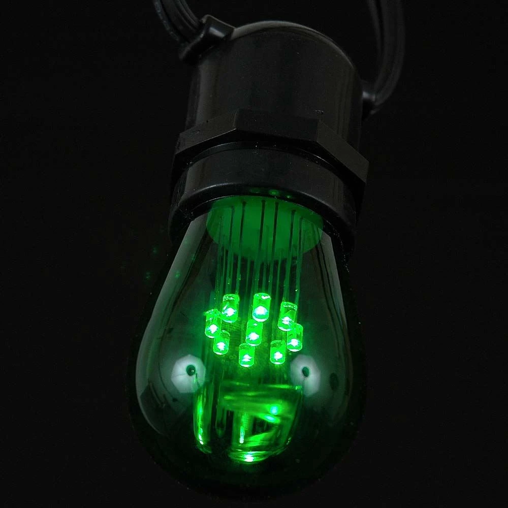 Green S14 LED Medium Base E26 Bulbs W/ 9 LEDs - 25pk 8 Green S14 LED Medium Base E26 Bulbs W/ 9 LEDs - 25pk - Image 8