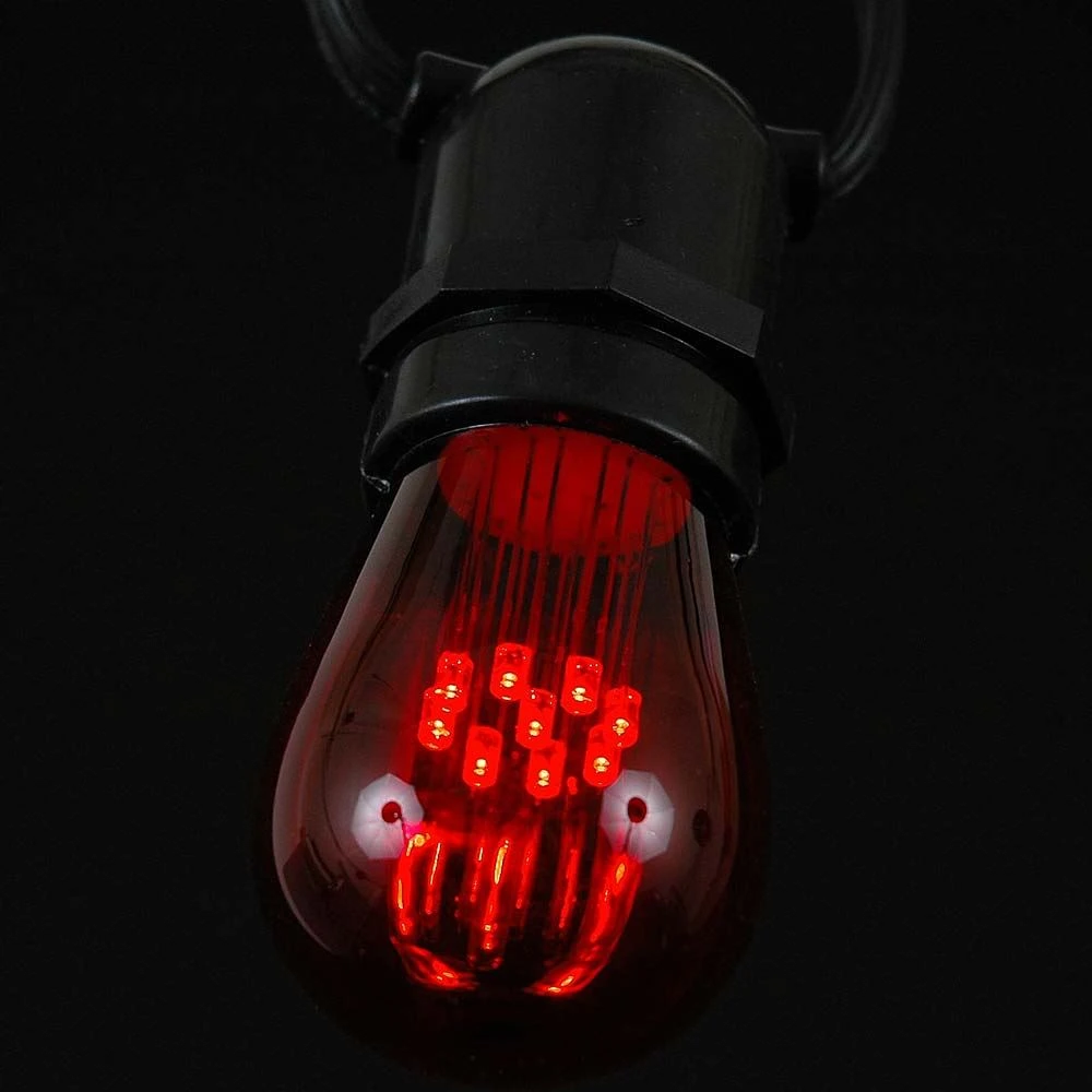 5 Pack Red S14 LED Medium Base E26 Bulbs W/ 9 LEDs 5 5 Pack Red S14 LED Medium Base E26 Bulbs W/ 9 LEDs - Image 5