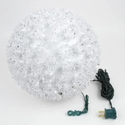 150 Twinkle LED 10" Sphere Pure White -Christmas Lights Series 0012478 150 twinkle led 10 sphere pure white