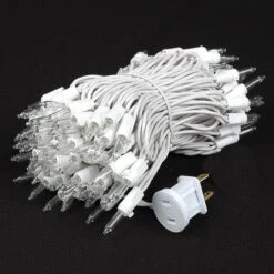 Clear 100 Light Random Twinkle Mini Lights 50' White Wire - Non Connectable 6 Clear 100 Light Random Twinkle Mini Lights 50' White Wire - Non Connectable -Christmas Lights Series 0013310 clear 100 light random twinkle mini lights 50 white wire non connectable
