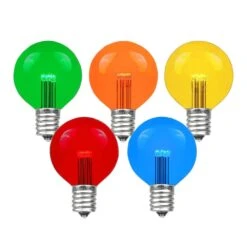 Multi Colored LED G50 Globe Bulbs - 25pk -Christmas Lights Series 0013570 multi colored led g50 globe bulbs 25pk