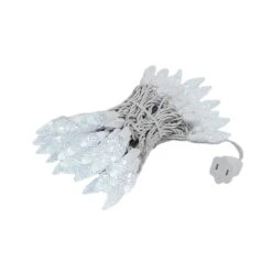 Pure White 70 LED C6 Strawberry Mini Lights Commercial Grade On White Wire -Christmas Lights Series 0014184 pure white 70 led c6 strawberry mini lights commercial grade on white wire