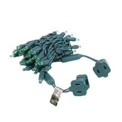 50 LED Green LED Christmas Lights 11' Long On Green Wire 9 50 LED Green LED Christmas Lights 11' Long On Green Wire -Christmas Lights Series 0014205 50 led green led christmas lights 11 long on green wire