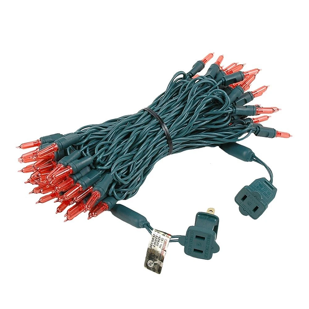 70 Light Traditional T5 Red LED Mini Lights Green Wire 6 70 Light Traditional T5 Red LED Mini Lights Green Wire - Image 6