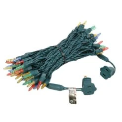 70 Light Traditional T5 Multi LED Mini Lights Green Wire -Christmas Lights Series 0014366 70 light traditional t5 multi led mini lights green wire