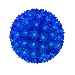 Blue 100 Light Starlight Sphere 7.5" -Christmas Lights Series 0014539 blue 100 light starlight sphere 75