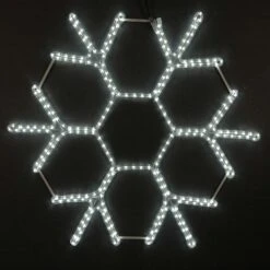36" LED Snowflake-Cool White -Christmas Lights Series 0014591 36 led snowflake cool white