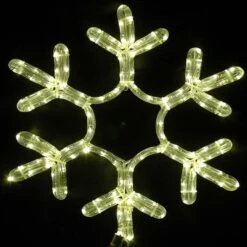 15" LED Rope Light Snowflake-Warm White -Christmas Lights Series 0014594 15 led rope light snowflake warm white