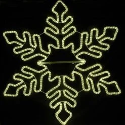 5' Fancy Warm White LED Snowflake -Christmas Lights Series 0014597 5 fancy warm white led snowflake