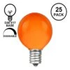 Amber Satin G50 7 Watt Replacement Bulbs 25 Pack