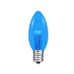 Blue Smooth Glass C9 LED Bulbs - 25pk -Christmas Lights Series 0014843 blue smooth glass c9 led bulbs 25pk