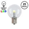 Warm White - G30 Glass LED Replacement Bulbs - 25 Pack